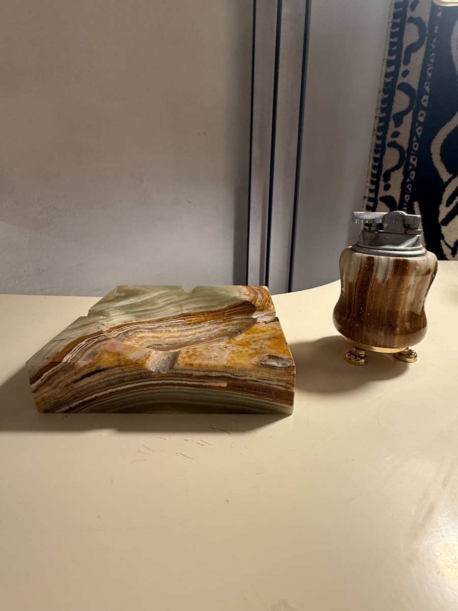 Green Onyx Stone Smoking Set -photo-2