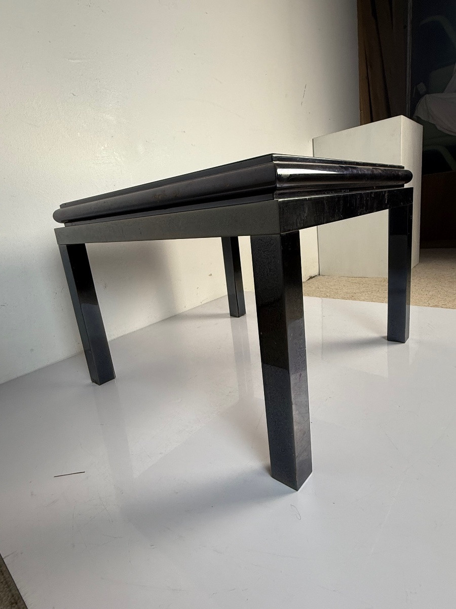 Tables d'Appoint En Verre églomisé Par Guy Lefevre Pour Maison Jansen, Paris, France, 1970s-photo-2