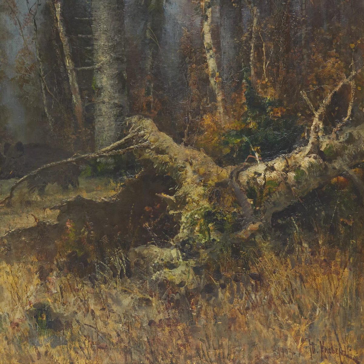 FORÊT EN FIN D’AUTOMNE  YOULI KLEVER (1850–1924), 1903-photo-2