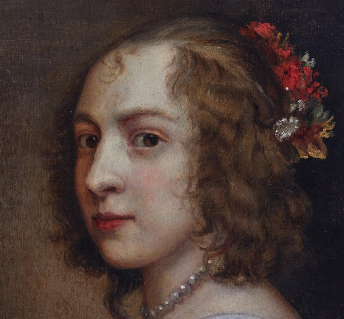 PORTRAIT DE MARGARET LEMON. ATELIER D’ANTHONY VAN DYCK. ANGLETERRE, VERS 1635-1640-photo-3