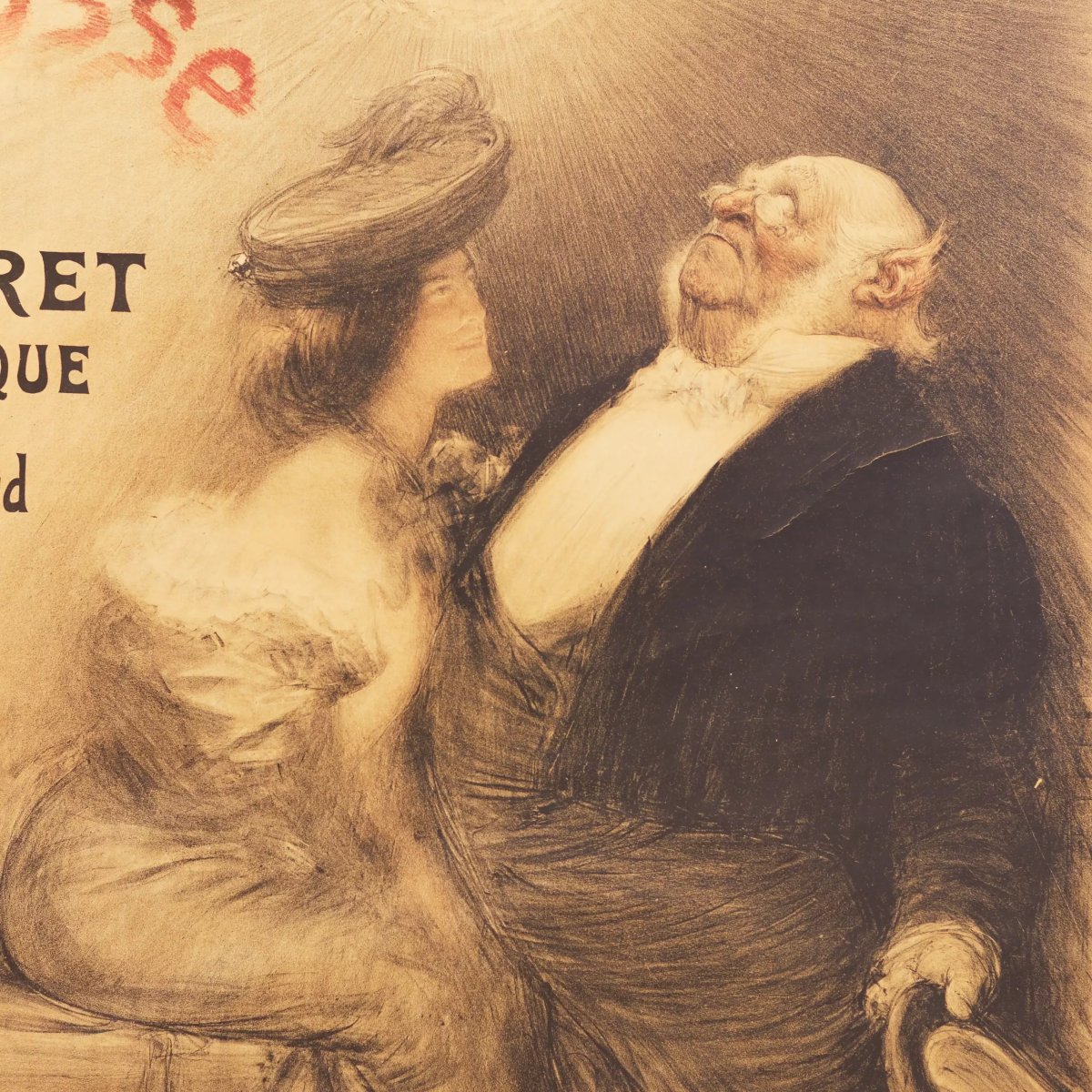 Poster For The Cabaret “la Lune Rousse.” Charles Léandre (1862–1934) France, Paris, 1904 -photo-2