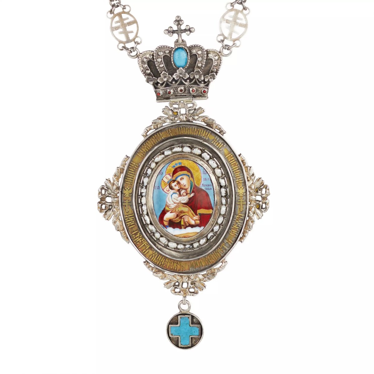 Archbishop’s Panagia Depicting The Virgin And Child, Russian Empire, Saint Petersburg