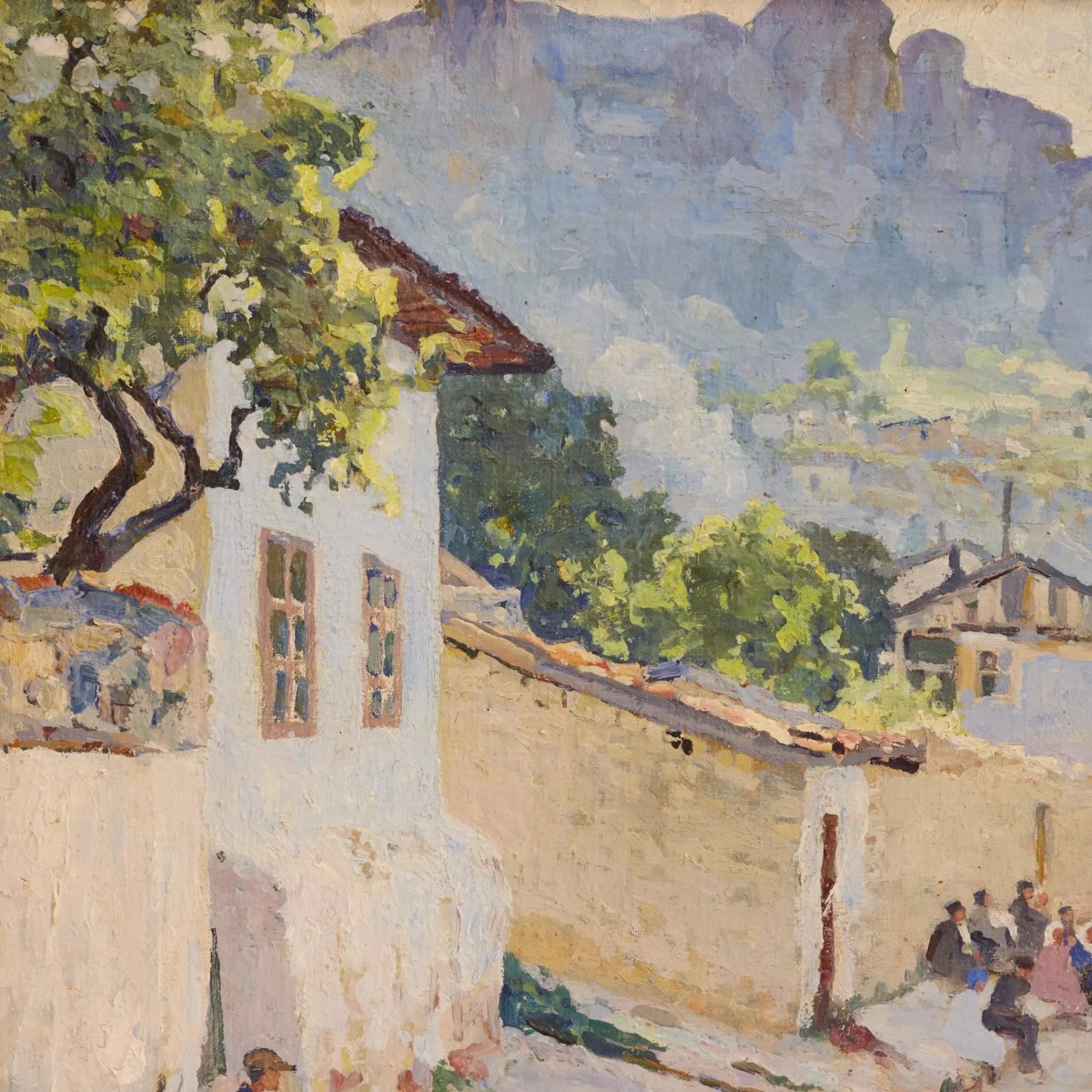 Vladimir Konstantinovich Yanovsky (1876–1966). Crimea Landscape, Russia, Early 20th Century-photo-2