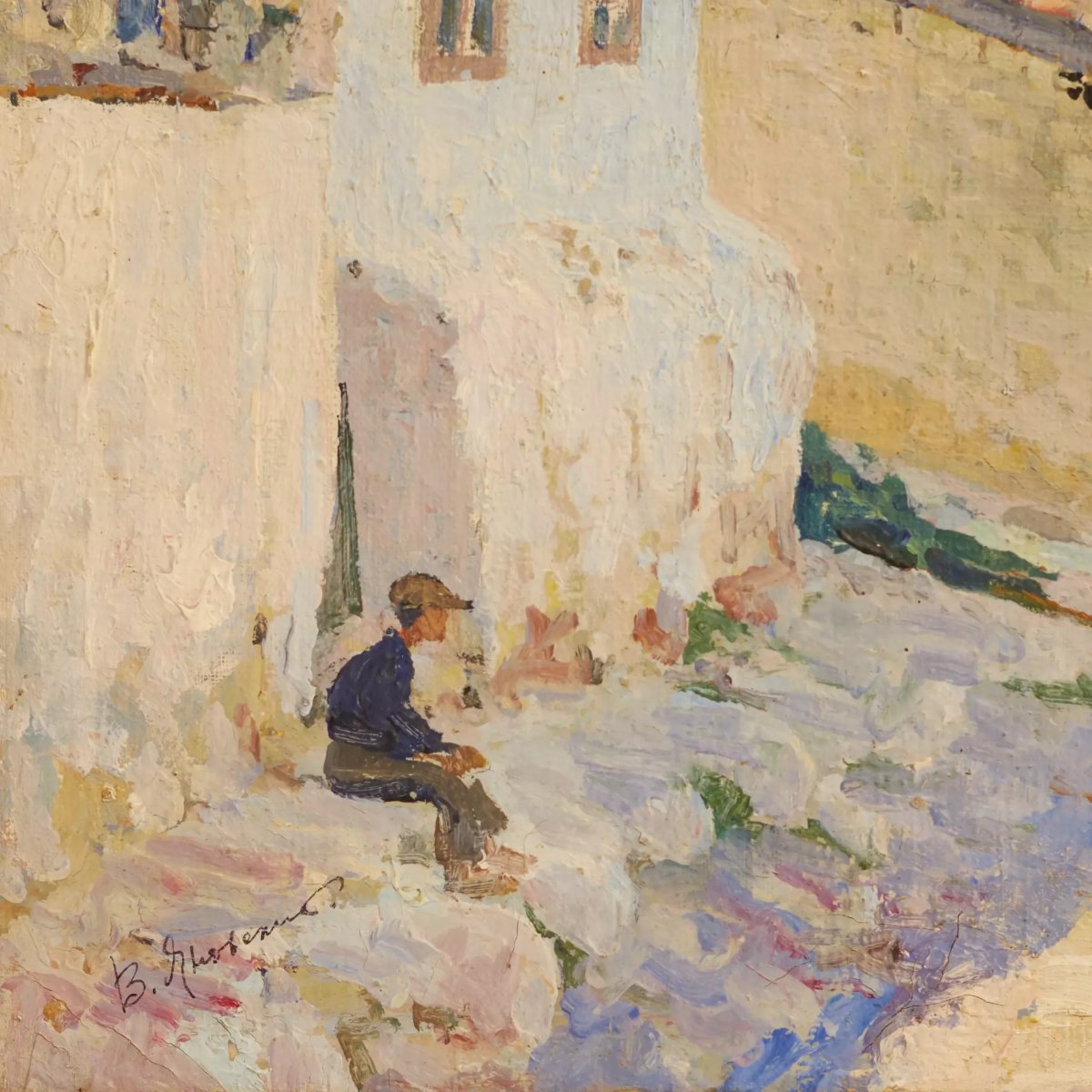 Vladimir Konstantinovich Yanovsky (1876–1966). Crimea Landscape, Russia, Early 20th Century-photo-3