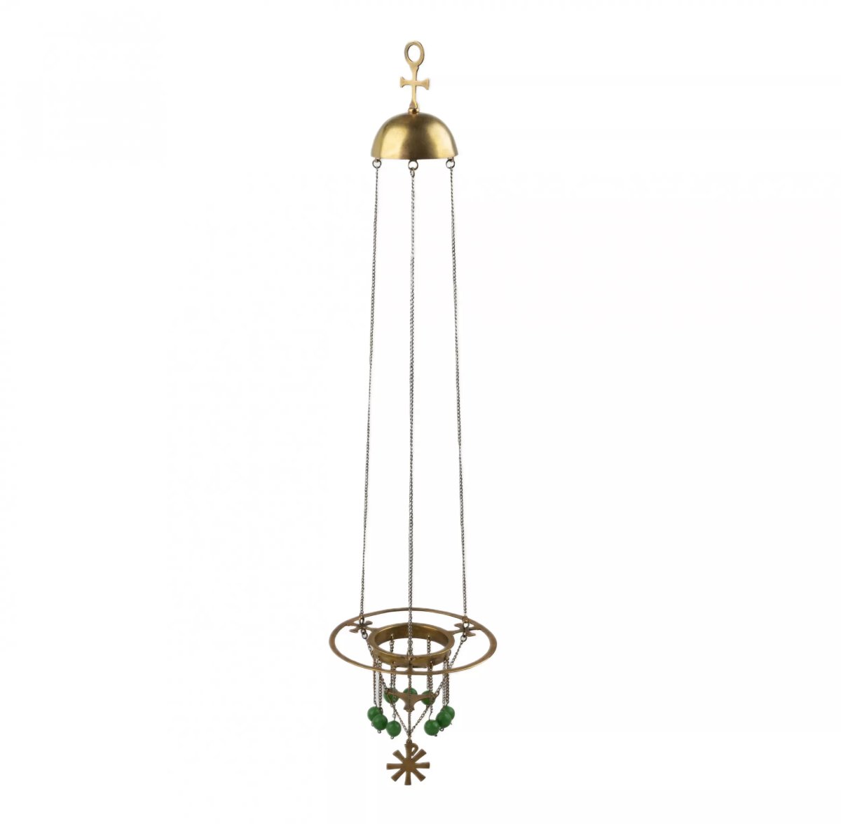 LAMPE À HUILE SUSPENDUE D’APRÈS UN DESSIN DE SERGEI VASHKOV. P.I. OLOVYANISHNIKOV & FILS EMPIRE