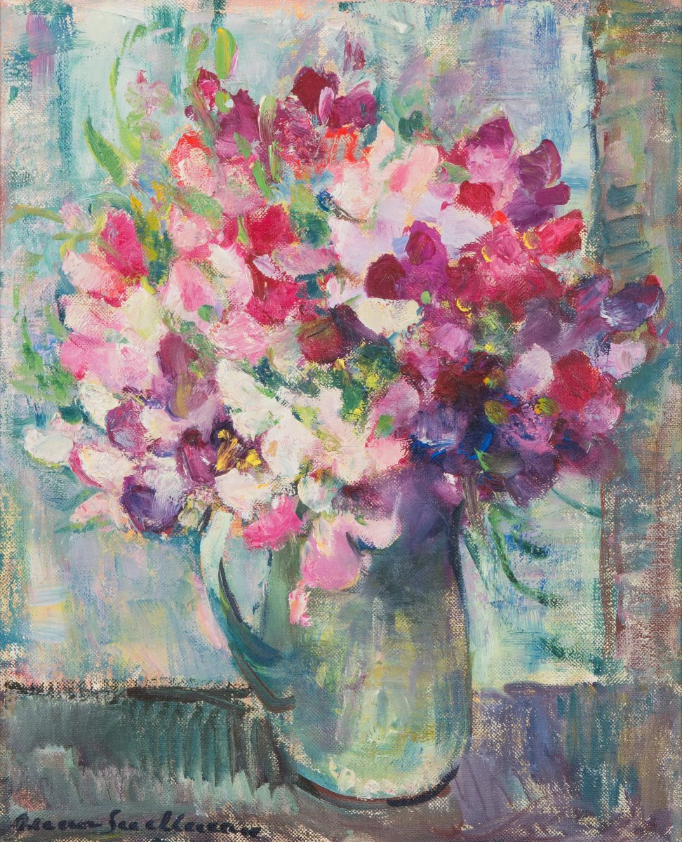 Still Life “flowers In A Jar.” Anna Snellman (1884–1962). Finland-photo-4