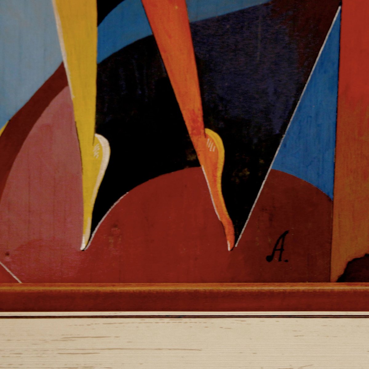 DAME À L’ÉVENTAIL. DANS L’ESPRIT D’ALEXANDER PORFYROVYCH ARCHIPENKO. CUBISME DÉCORATIF. -photo-3