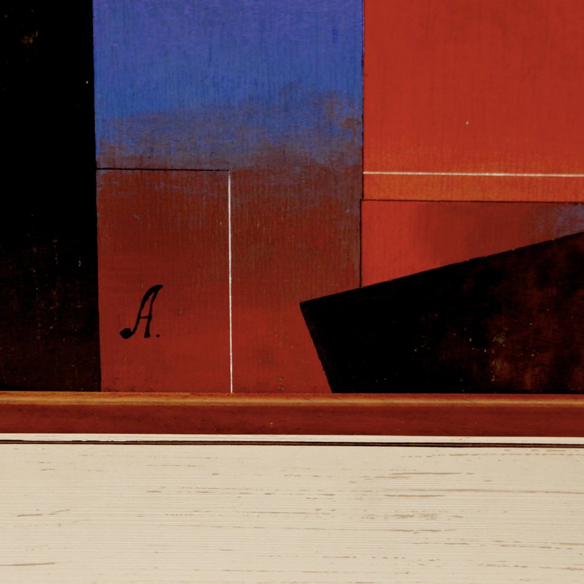  DAME AU TAMBOURIN. DANS L’ESPRIT D’ALEXANDRE PORFYROVITCH ARCHIPENKO. CUBISME SYNTHÉTIQUE.-photo-2