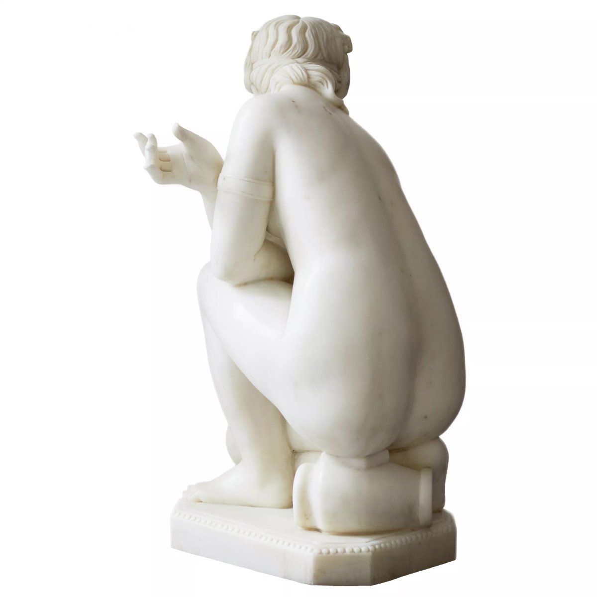 Marble Sculpture “venus At The Bath,” Europe, 19th–early 20th Century-photo-3
