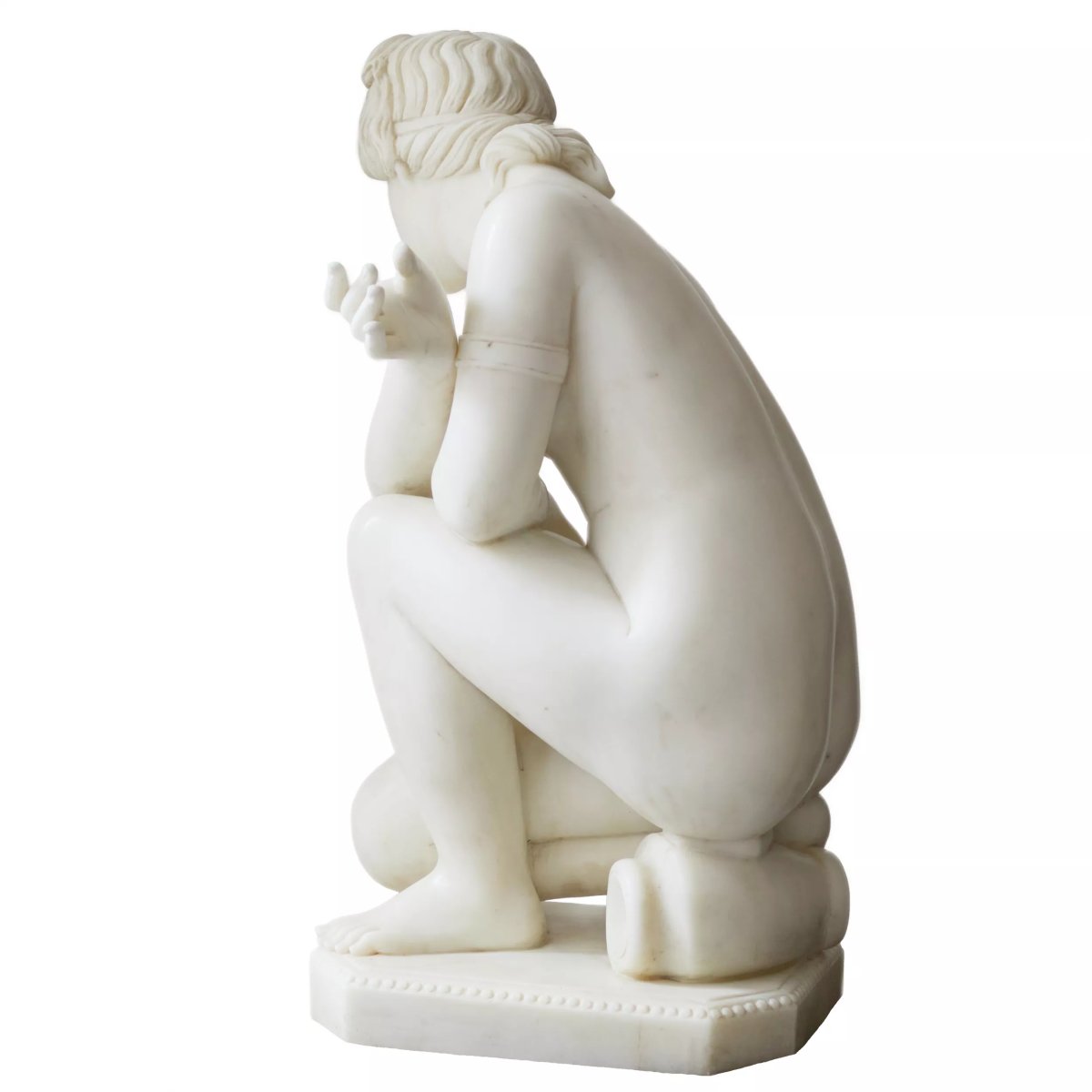 Marble Sculpture “venus At The Bath,” Europe, 19th–early 20th Century-photo-4