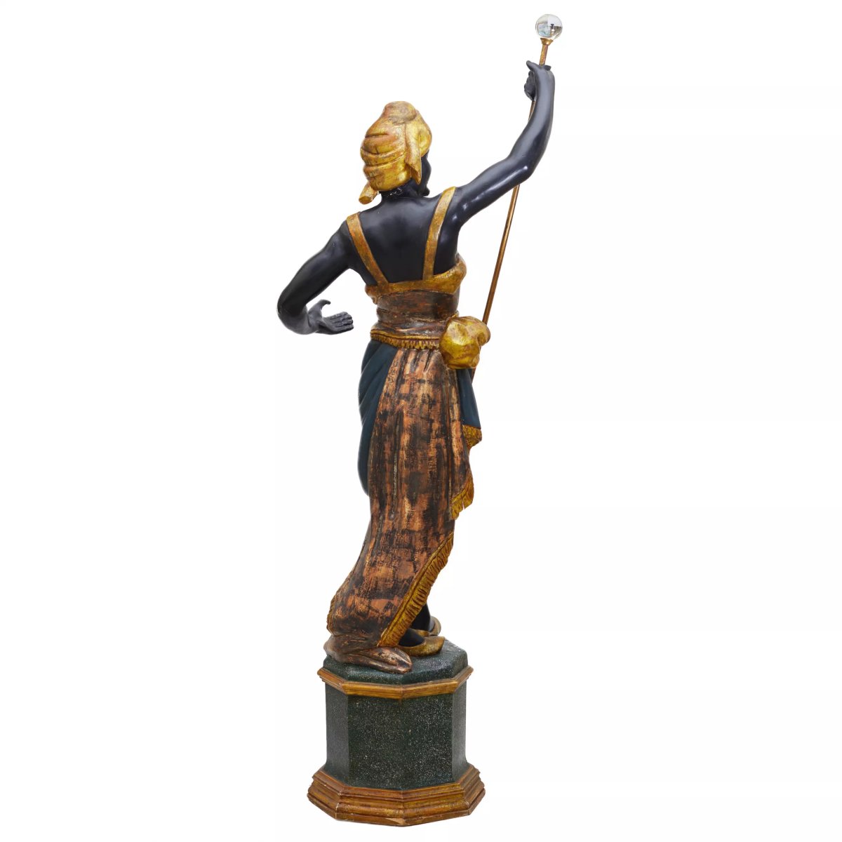 PAIRE DE SCULPTURES « MAURES PORTIERS » FRANCE, XIXe SIÈCLE-photo-2