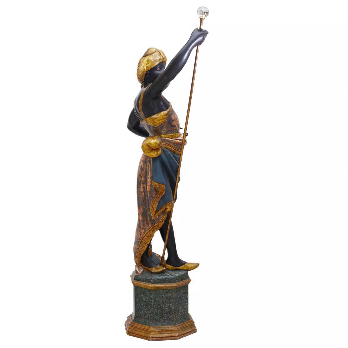 PAIRE DE SCULPTURES « MAURES PORTIERS » FRANCE, XIXe SIÈCLE-photo-3