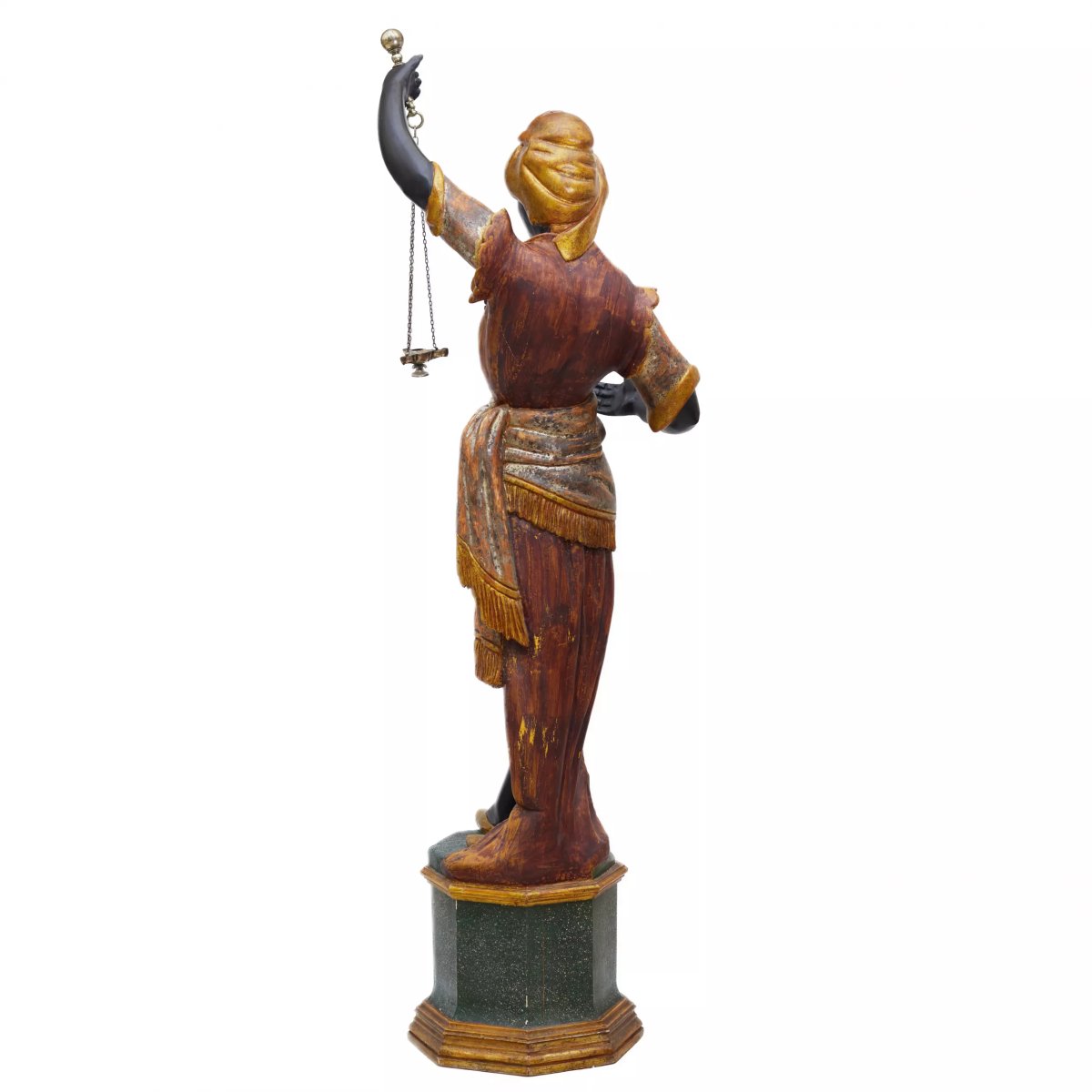 PAIRE DE SCULPTURES « MAURES PORTIERS » FRANCE, XIXe SIÈCLE-photo-2