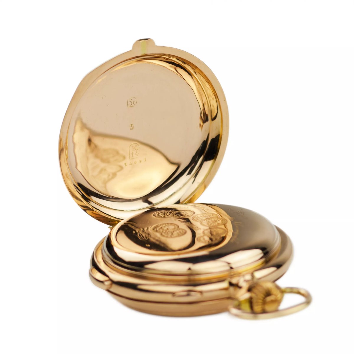 Paul Buhré Le Phare. Gold Pocket Watch With Minute Repeater And Chronograph.-photo-3