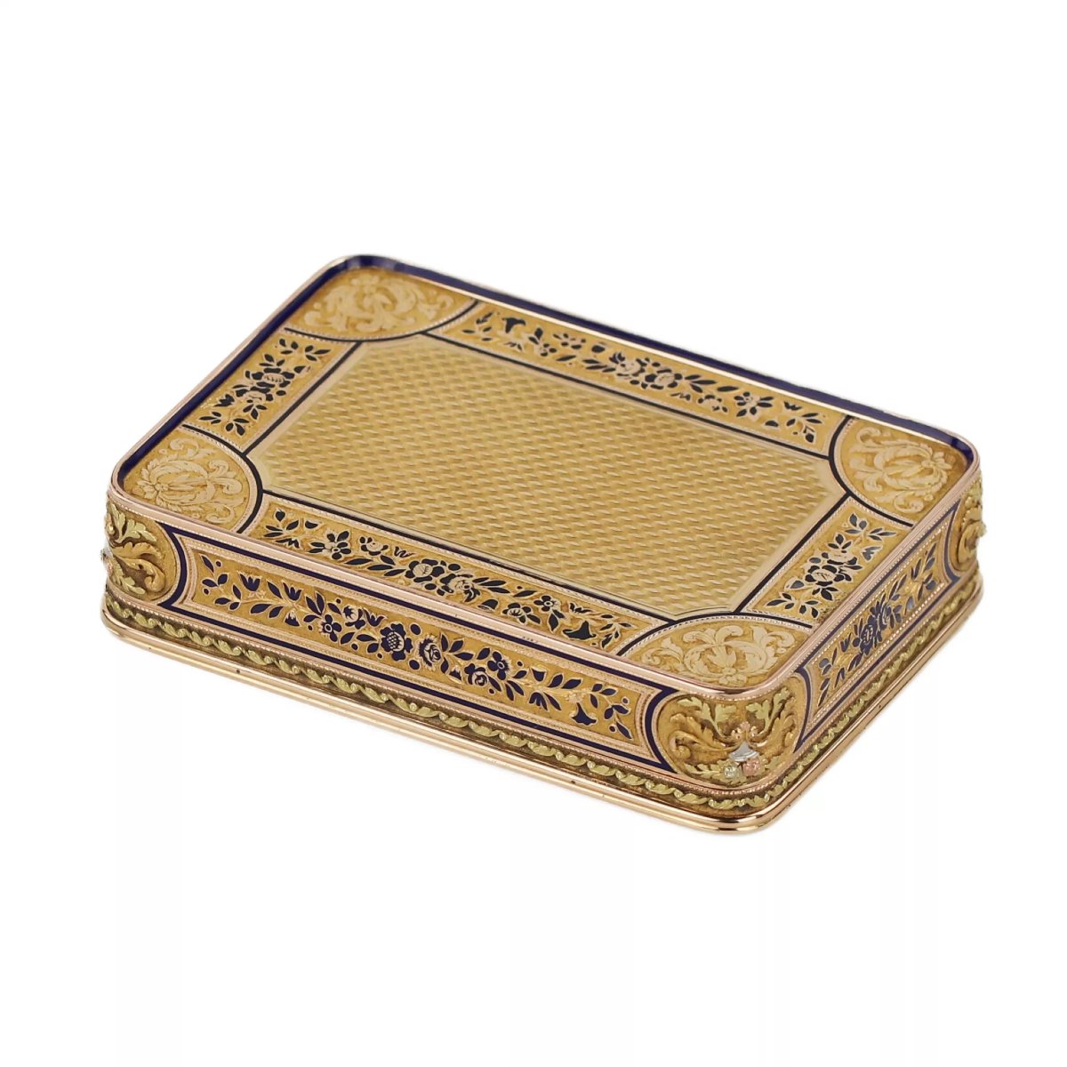 TABATIÈRE EN OR AVEC MINIATURE “SAINTE ANNE TRINITAIRE”. ATTRIBUÉE À JOHANN DANIEL BERNEAUD -photo-1