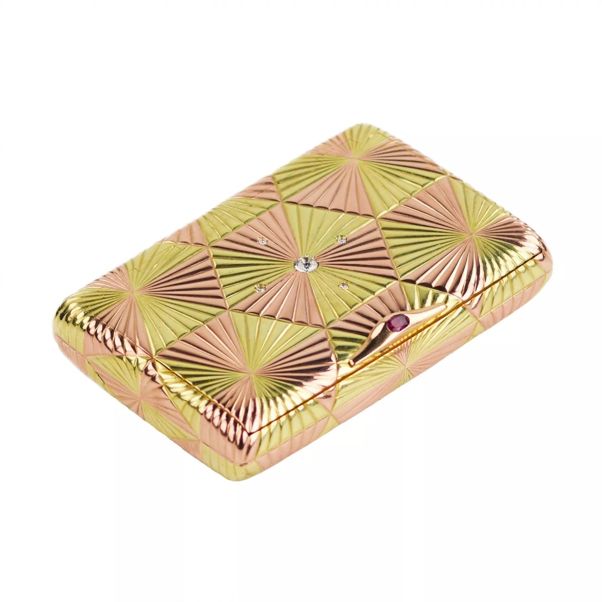 Gold Cigarette Case, Gabriel Nukkanen, Fabergé, Saint Petersburg.-photo-2