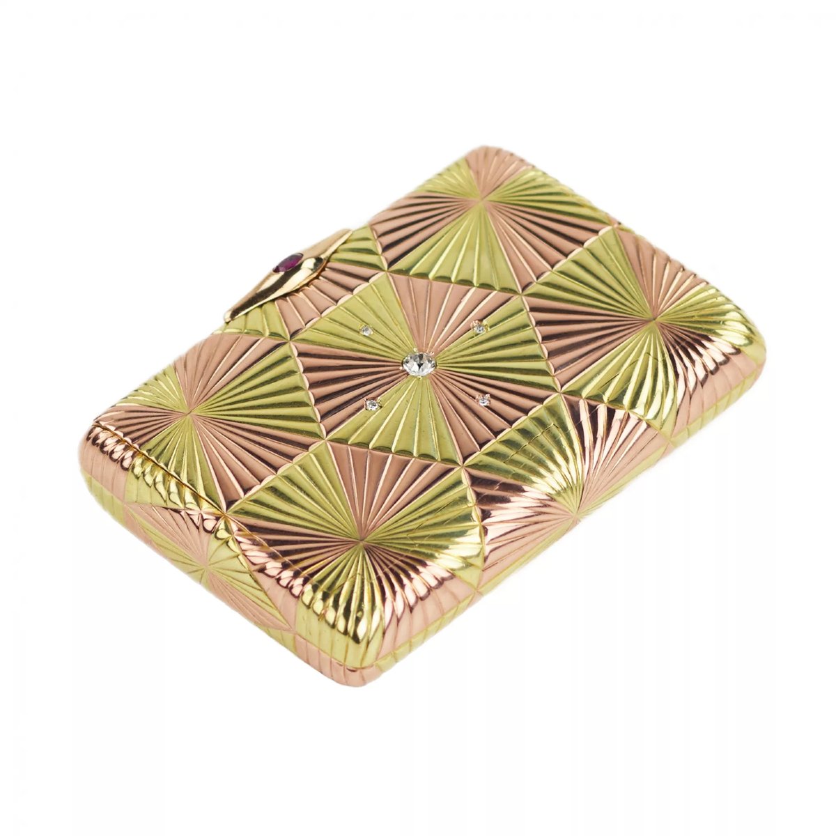 Gold Cigarette Case, Gabriel Nukkanen, Fabergé, Saint Petersburg.-photo-3