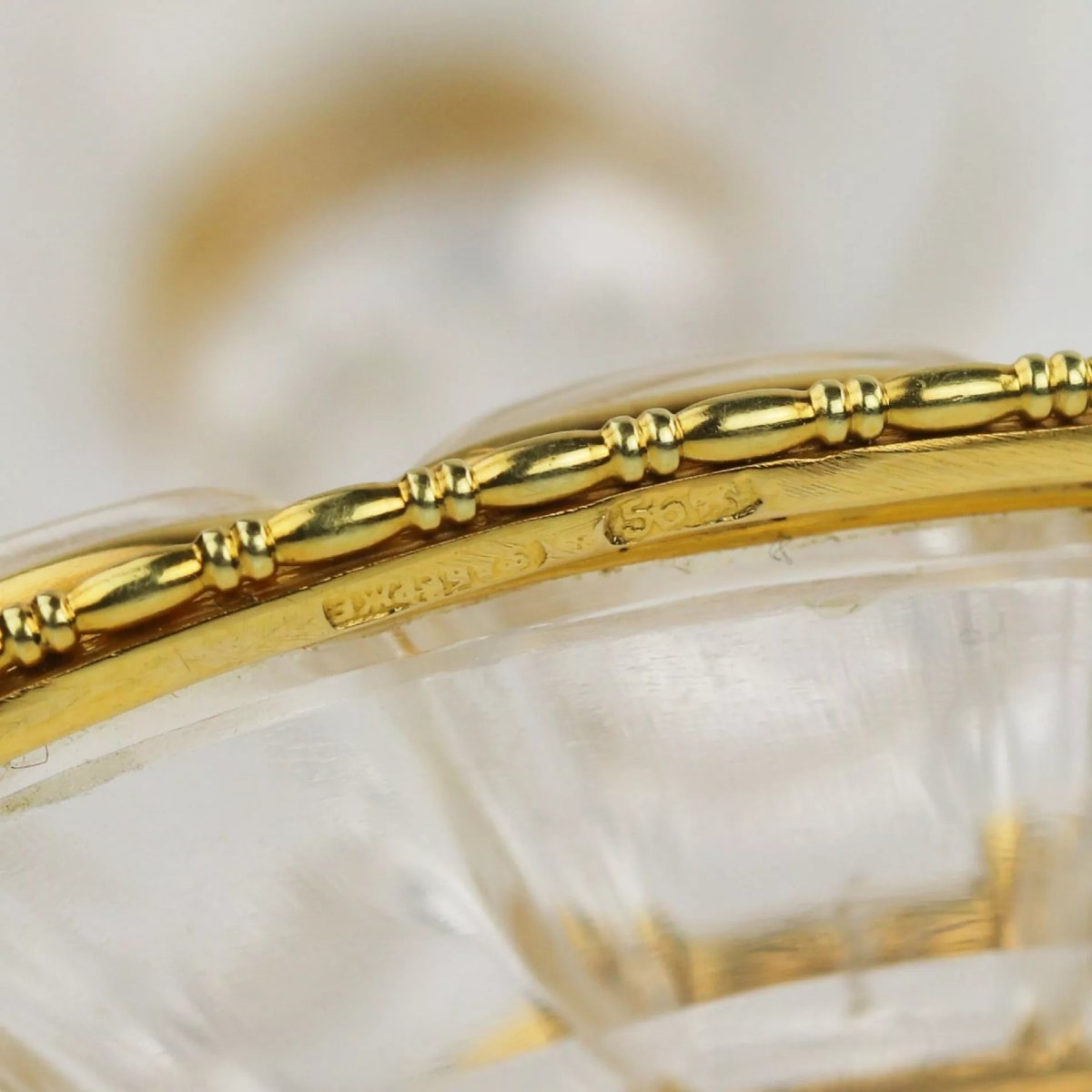 Rock Crystal Cup With Gold Setting By Fabergé, Saint Petersburg, 1880–1890-photo-3