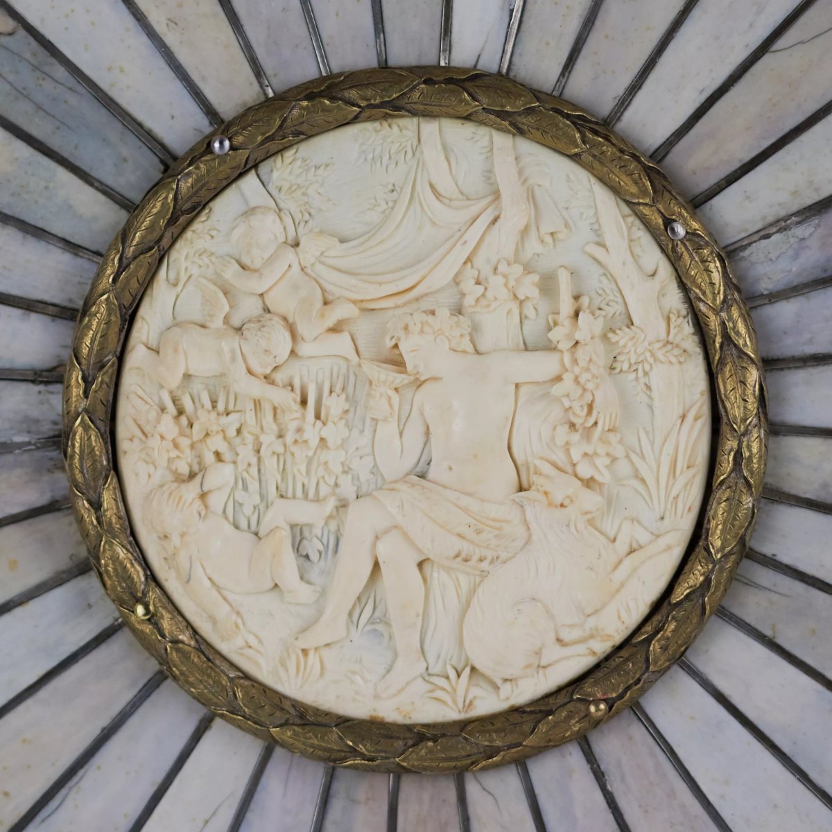  “bacchus” Plate. Neo-renaissance, In The Style Of Johann Michael Maucher (1645–1701), Germany.-photo-3