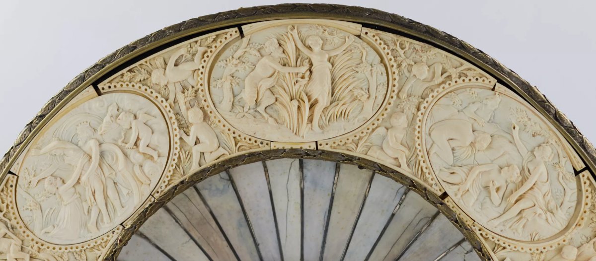  “bacchus” Plate. Neo-renaissance, In The Style Of Johann Michael Maucher (1645–1701), Germany.-photo-1