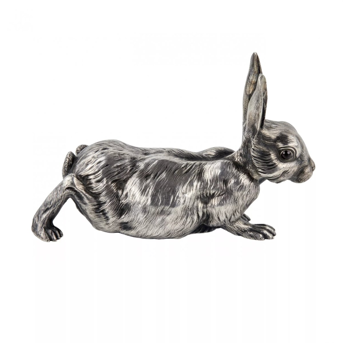 Silver Table Bell In The Shape Of A Hare, By Viktor Aarne For The Fabergé House, Russia.-photo-2