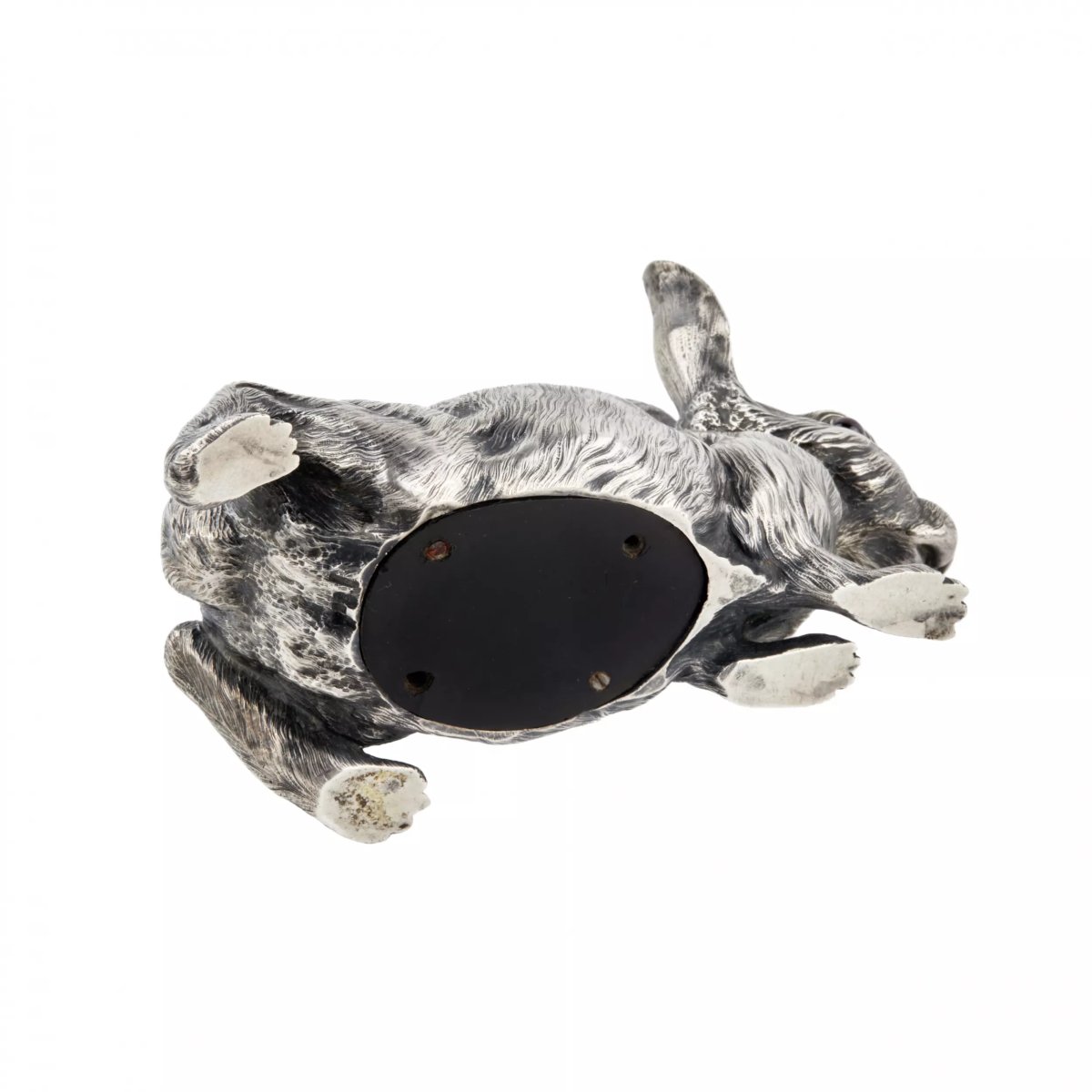Silver Table Bell In The Shape Of A Hare, By Viktor Aarne For The Fabergé House, Russia.-photo-4