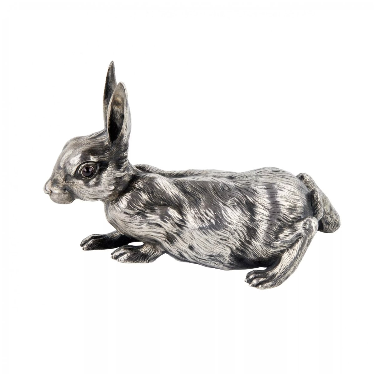 Silver Table Bell In The Shape Of A Hare, By Viktor Aarne For The Fabergé House, Russia.
