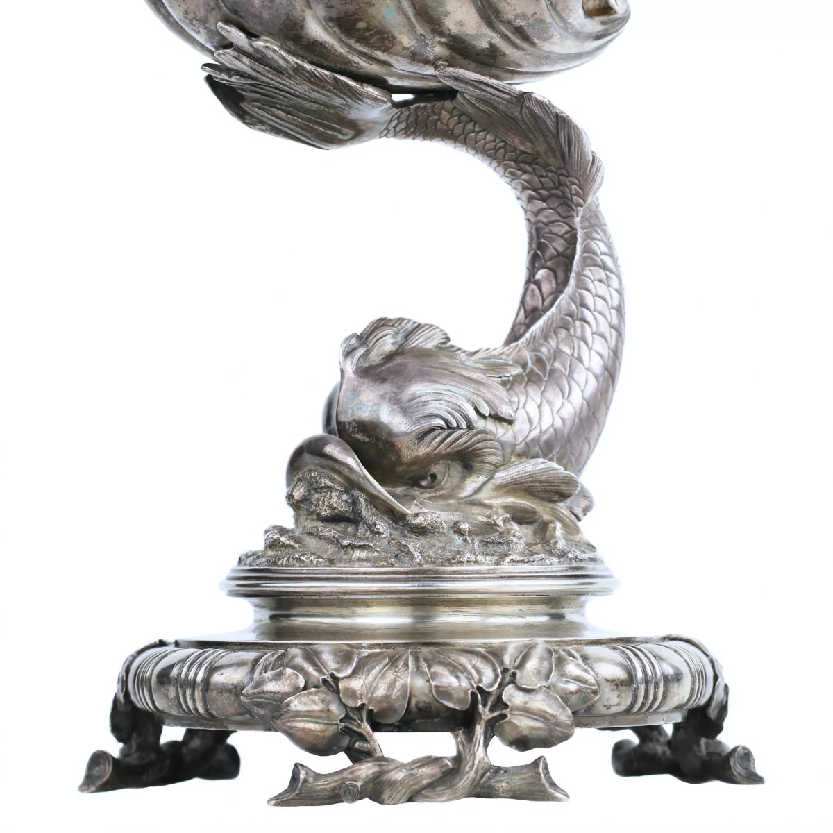 An Exceptional Pair Of Crystal Tazzas On Silver Base. By The Grachev Brothers.-photo-2