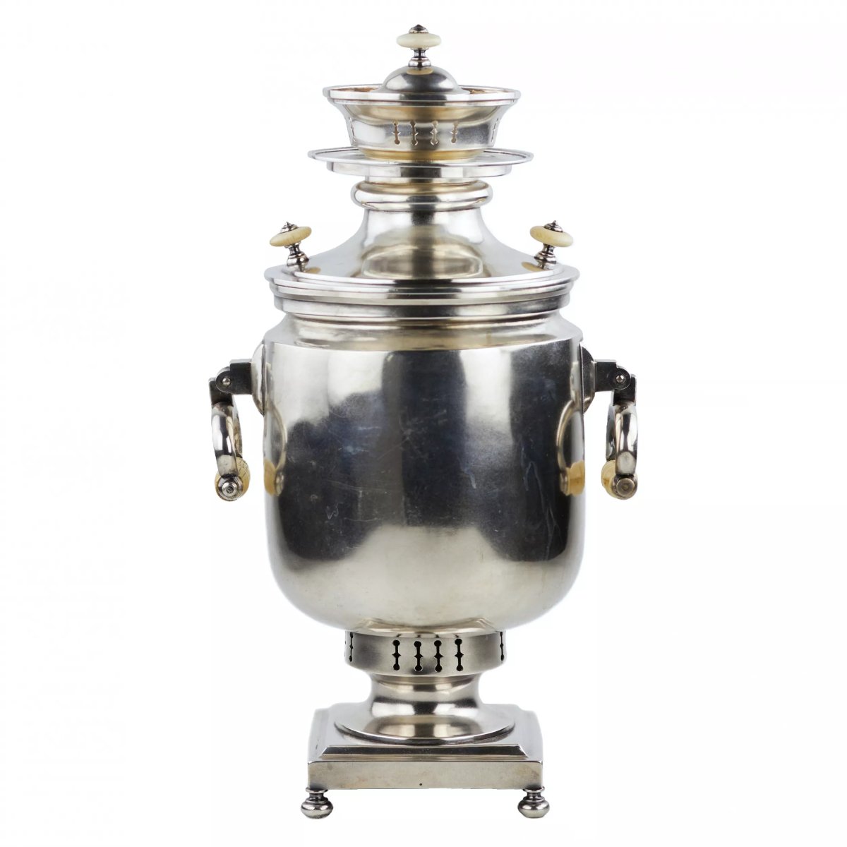 Silver Samovar. Johan Olsonius, Russia, Saint Petersburg, Third Quarter Of The 19th Century-photo-3
