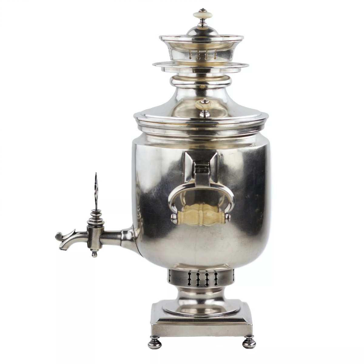 Silver Samovar. Johan Olsonius, Russia, Saint Petersburg, Third Quarter Of The 19th Century-photo-4