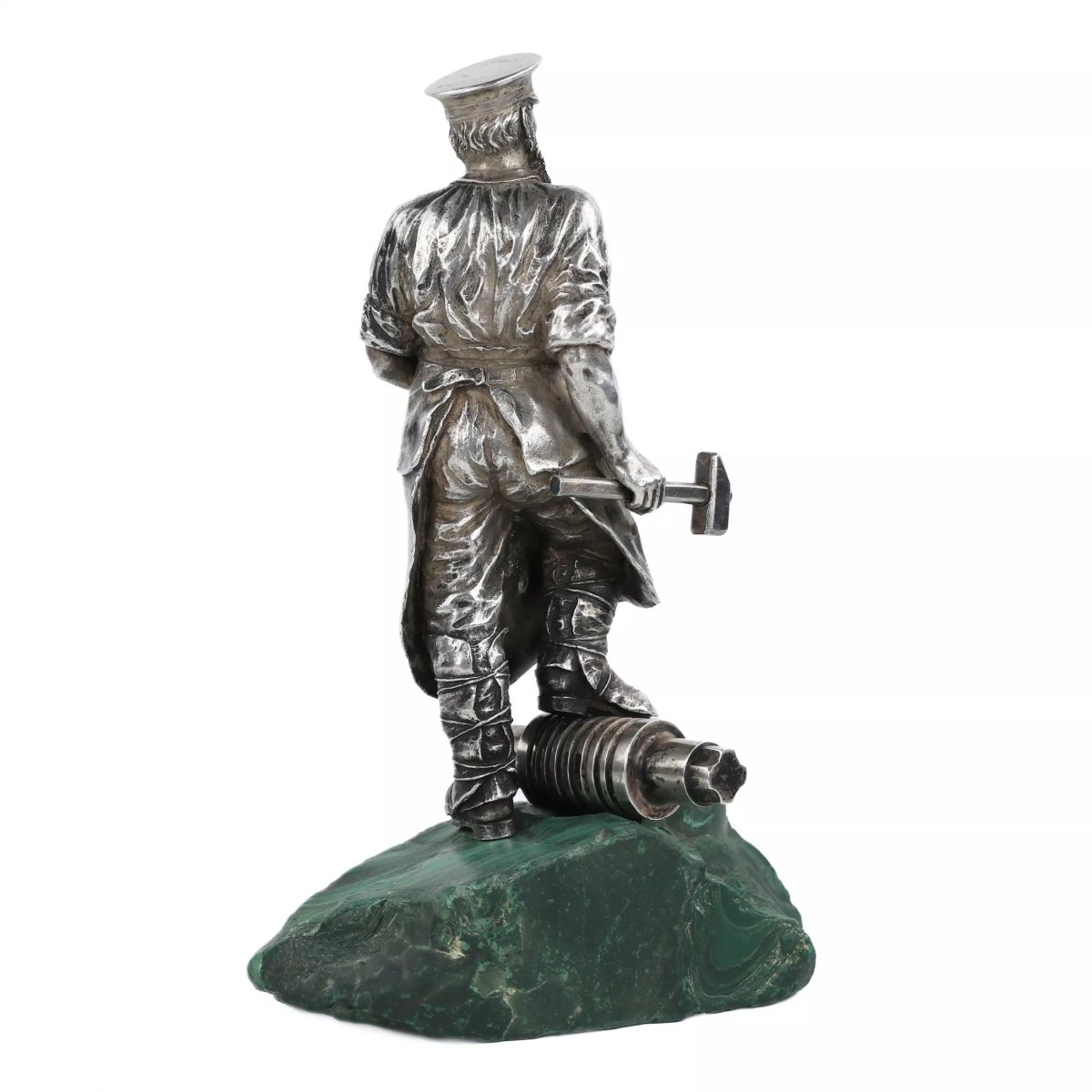 SCULPTURE EN ARGENT «INGÉNIEUR DES MINES». 1ÈRE ARTEL DE MOSCOU, 1908–1917-photo-1