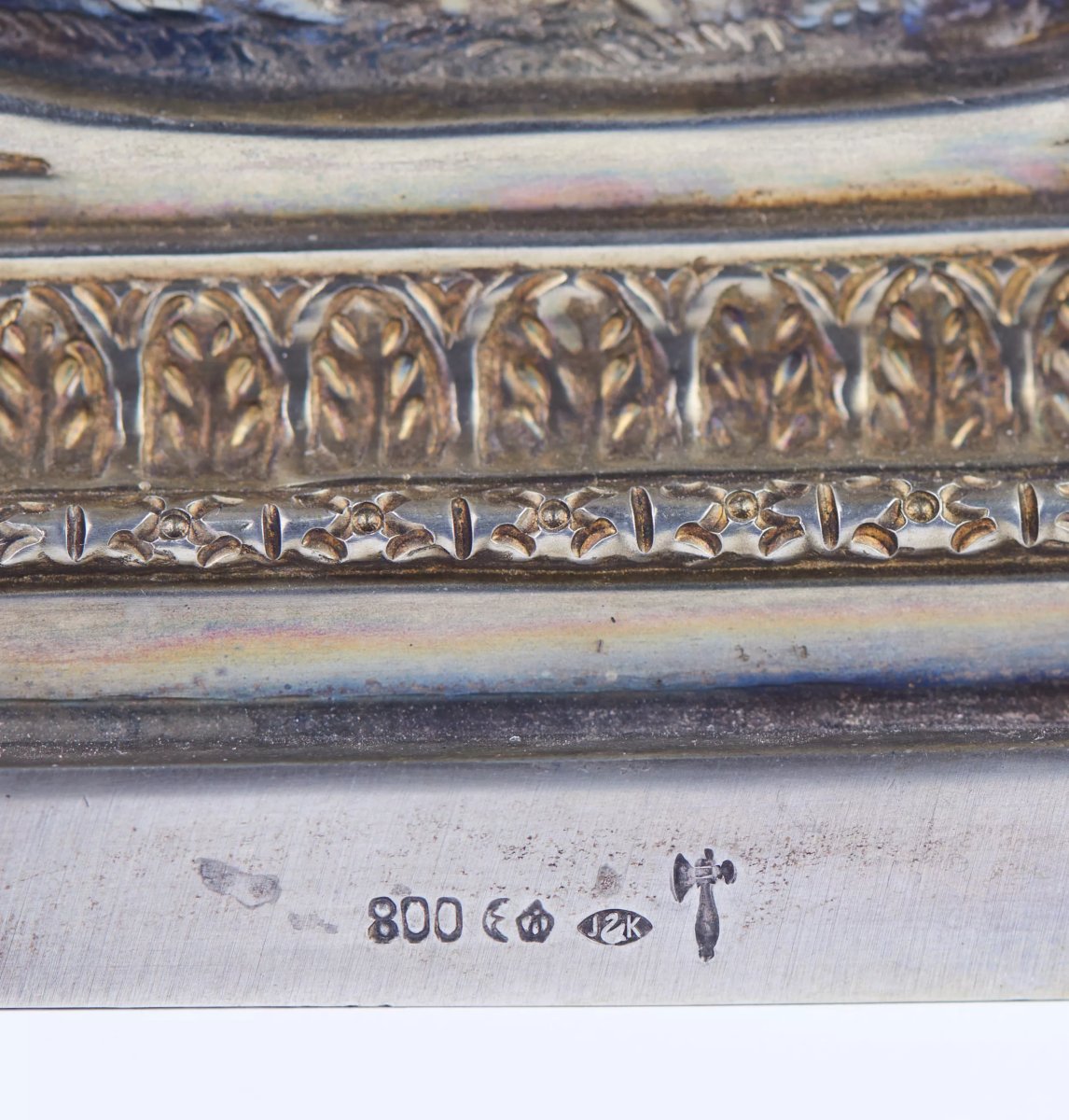 FIGURE DE CABINET EN ARGENT D’ELISABETH DE BOURGOGNE, KURZ J. & CO ALLEMAGNE, HANAU.-photo-4