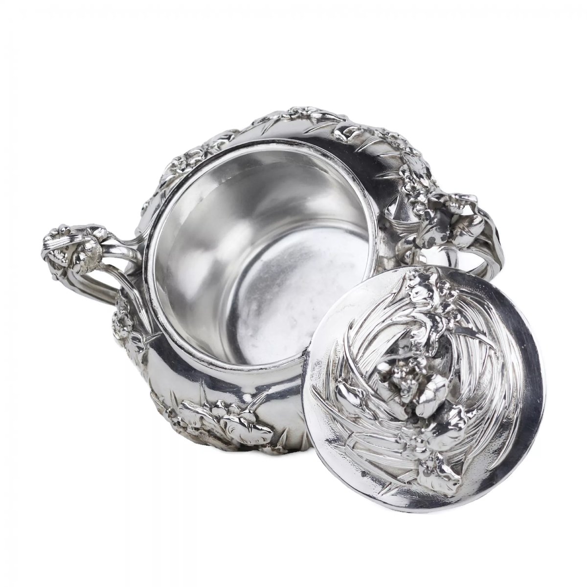 Japanese Silver Tea Set, Meiji Period (1868–1912)-photo-3