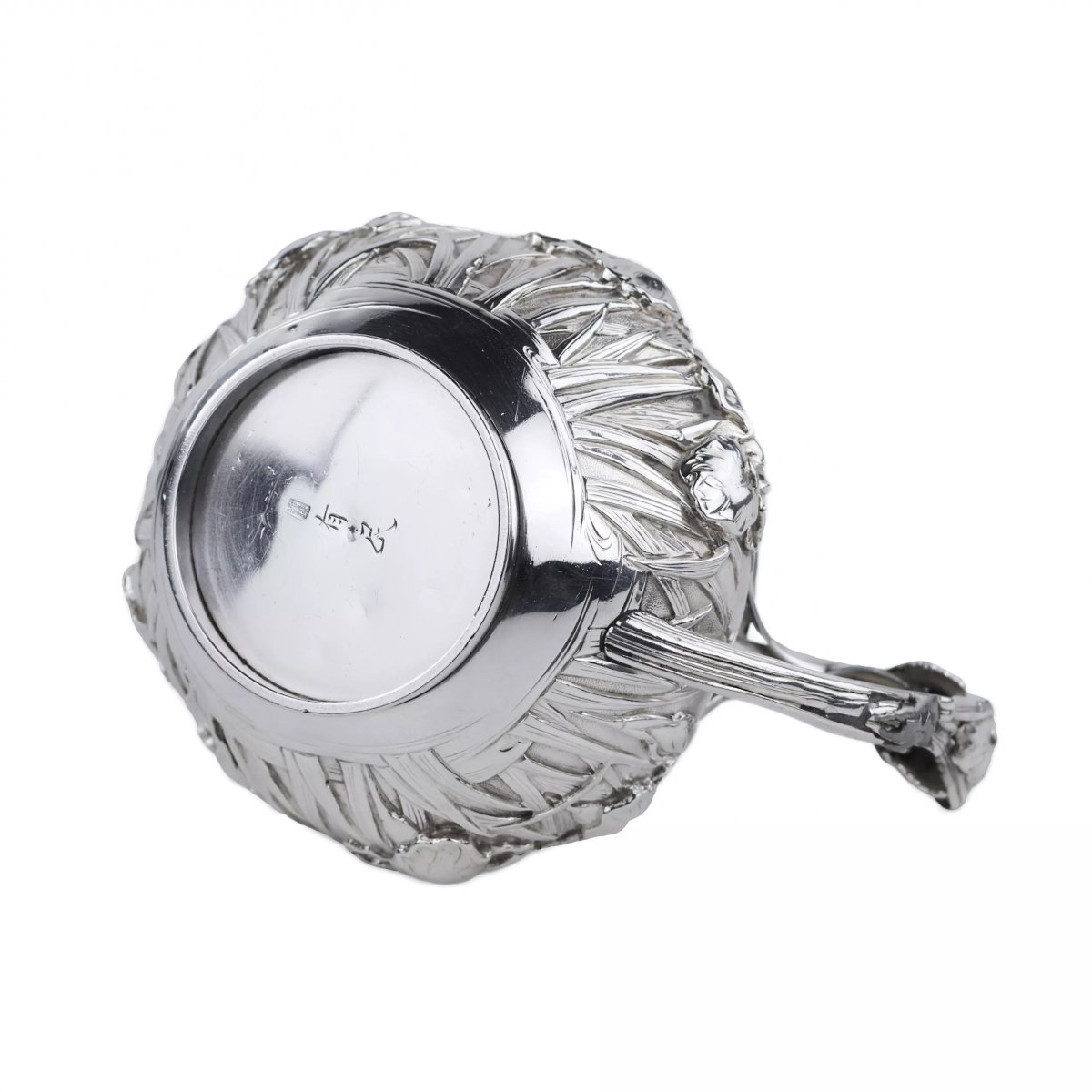 Japanese Silver Tea Set, Meiji Period (1868–1912)-photo-7