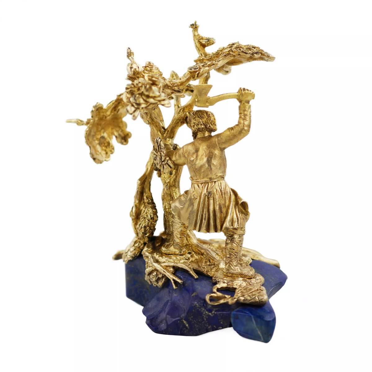 MINIATURE SCULPTURALE « LE BÛCHERON ». NICHOLS & PLINKE RUSSIE, SAINT-PÉTERSBOURG.-photo-4