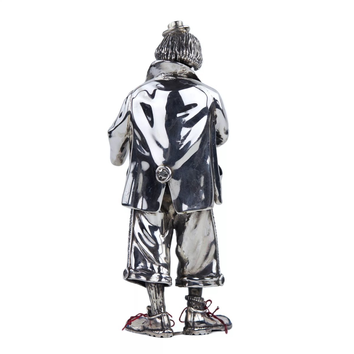 Silver Clown Figure. Vittorio Ancini, Italy, Arezzo, Second Half Of The 20th Century-photo-3