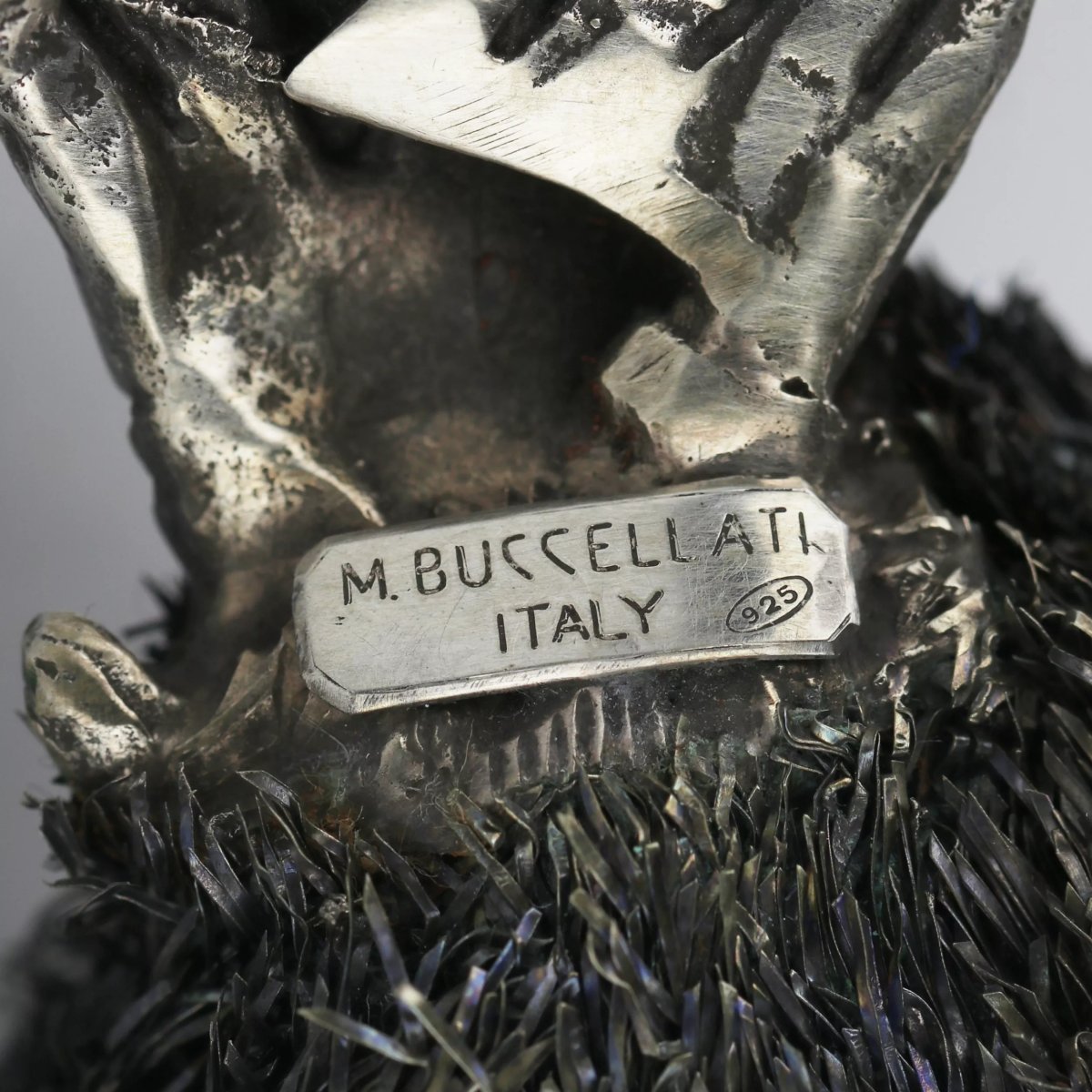 Silver "monkey" Figurine. Mario Buccellati. Italy. Second Half Of The 20th Century-photo-4