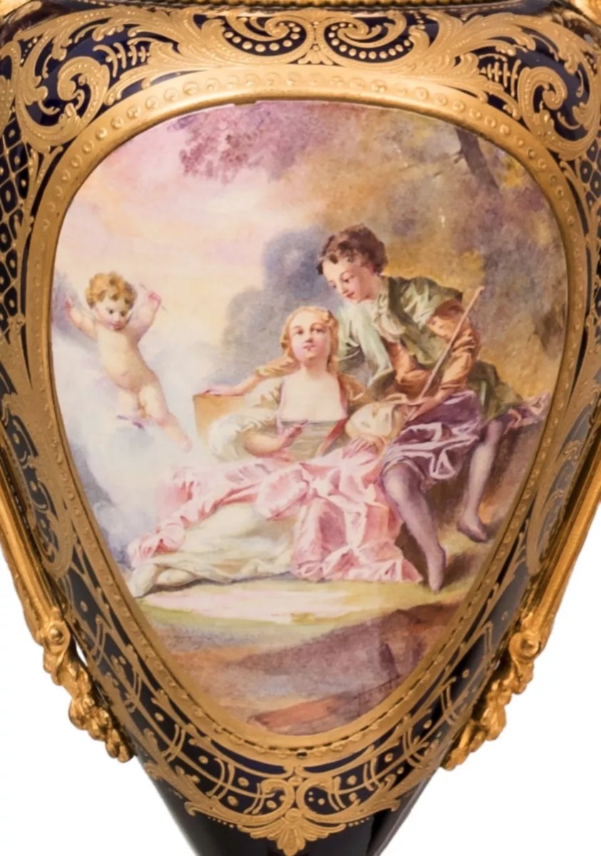 GARNITURE EN PORCELAINE. MANUFACTURE NATIONALE DE SÈVRES FRANCE, 1819-photo-4