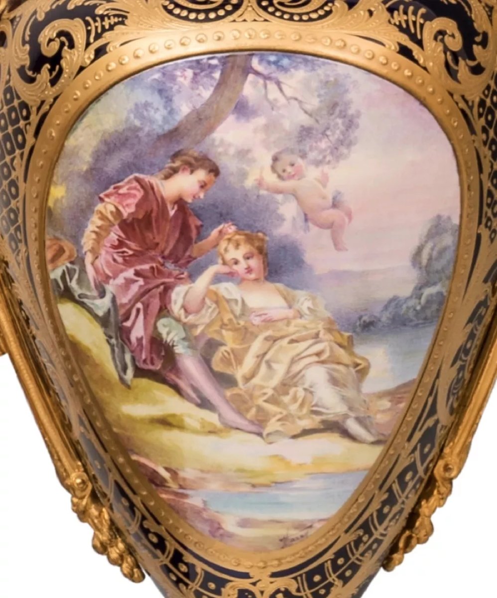 GARNITURE EN PORCELAINE. MANUFACTURE NATIONALE DE SÈVRES FRANCE, 1819-photo-4