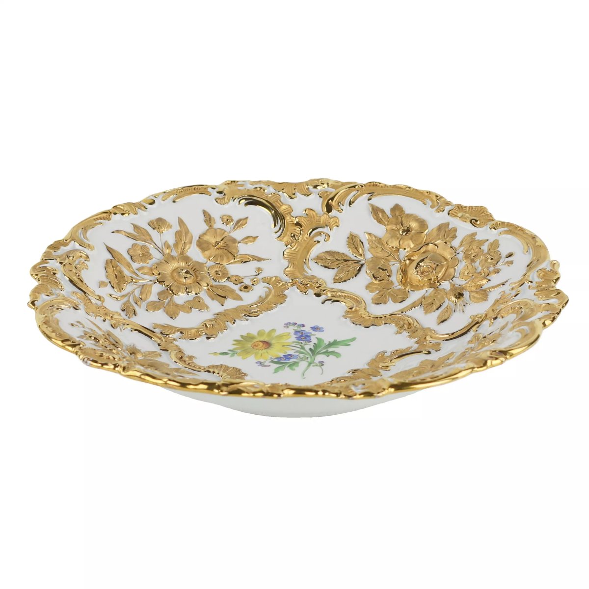 PLAT DÉCORATIF EN PORCELAINE MEISSEN. 1934 - 1945-photo-2