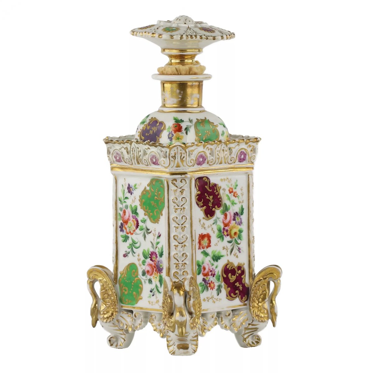 FLACON À PARFUM JACOB PETIT FRANCE, MILIEU DU XIXᵉ SIÈCLE-photo-2