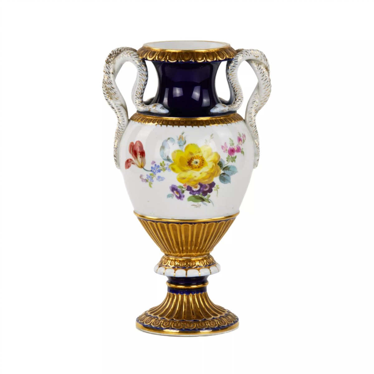 Meissen. Porcelain Vase With Snakes.-photo-2