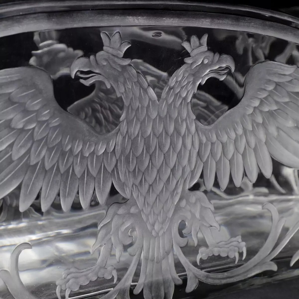 Russian Crystal Planter From The Imperial Glass Manufactory, Russia, Saint Petersburg.-photo-1