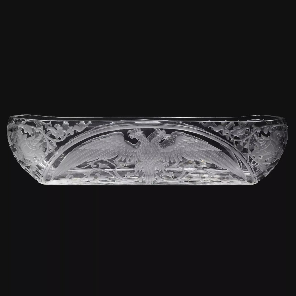 Russian Crystal Planter From The Imperial Glass Manufactory, Russia, Saint Petersburg.-photo-5
