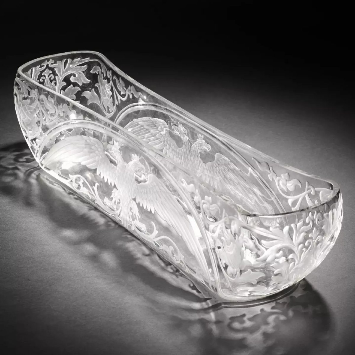 Russian Crystal Planter From The Imperial Glass Manufactory, Russia, Saint Petersburg.-photo-6