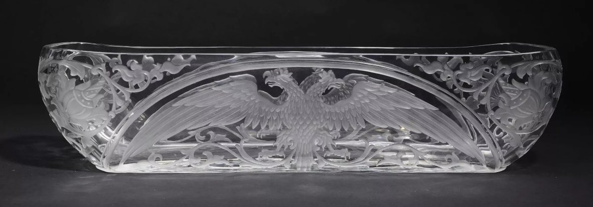Russian Crystal Planter From The Imperial Glass Manufactory, Russia, Saint Petersburg.