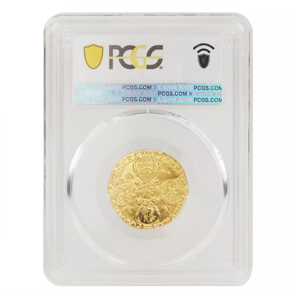 PIÈCE D’OR DE CATHERINE II. 10 ROUBLES SELON LE MODÈLE DE 1767 MDP 1972.-photo-3