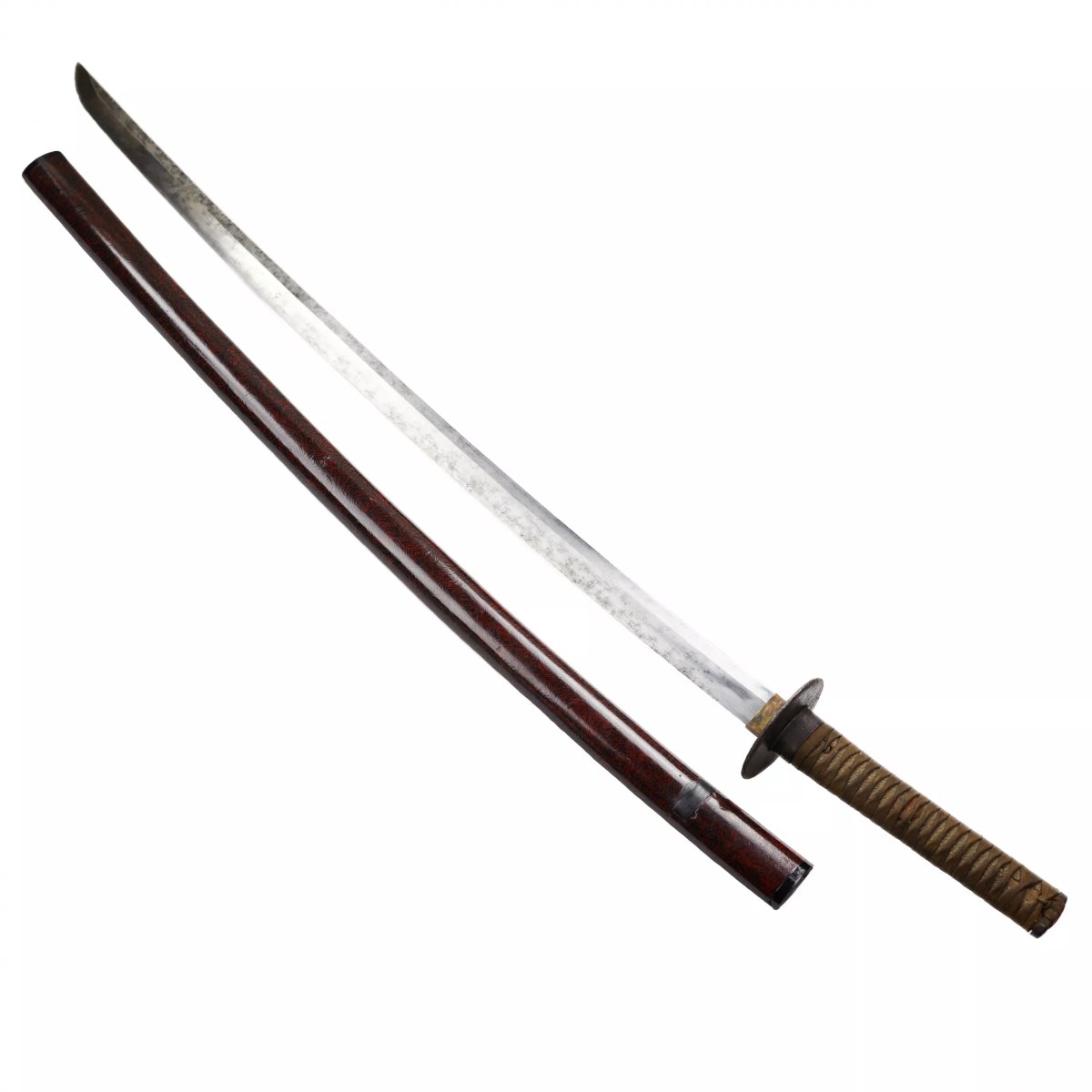 KATANA PORTANT L’INSCRIPTION « BIZEN KUNI OSAFUNE JŪ NAGAYOSHI SAKU » JAPON, XIXᵉ–XXᵉ SIÈCLE-photo-3
