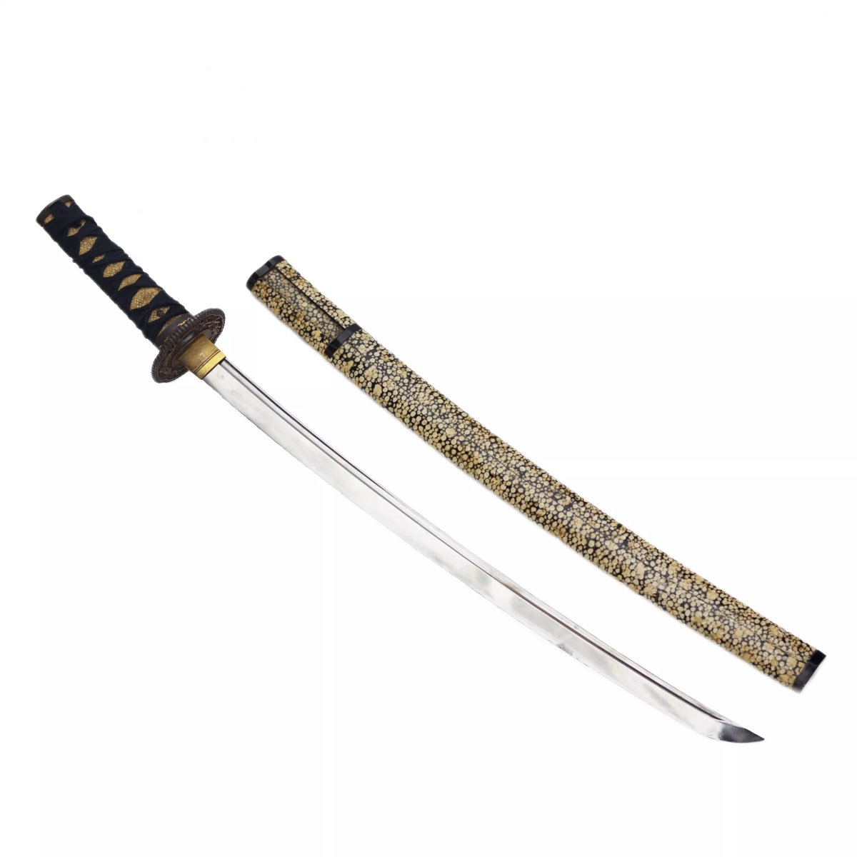 WAKIZASHI DANS UN KOSHIRAE D’APPARAT AVEC TSUBA NAMBAN. JAPON, ÉPOQUE EDO, XIXE SIÈCLE-photo-2