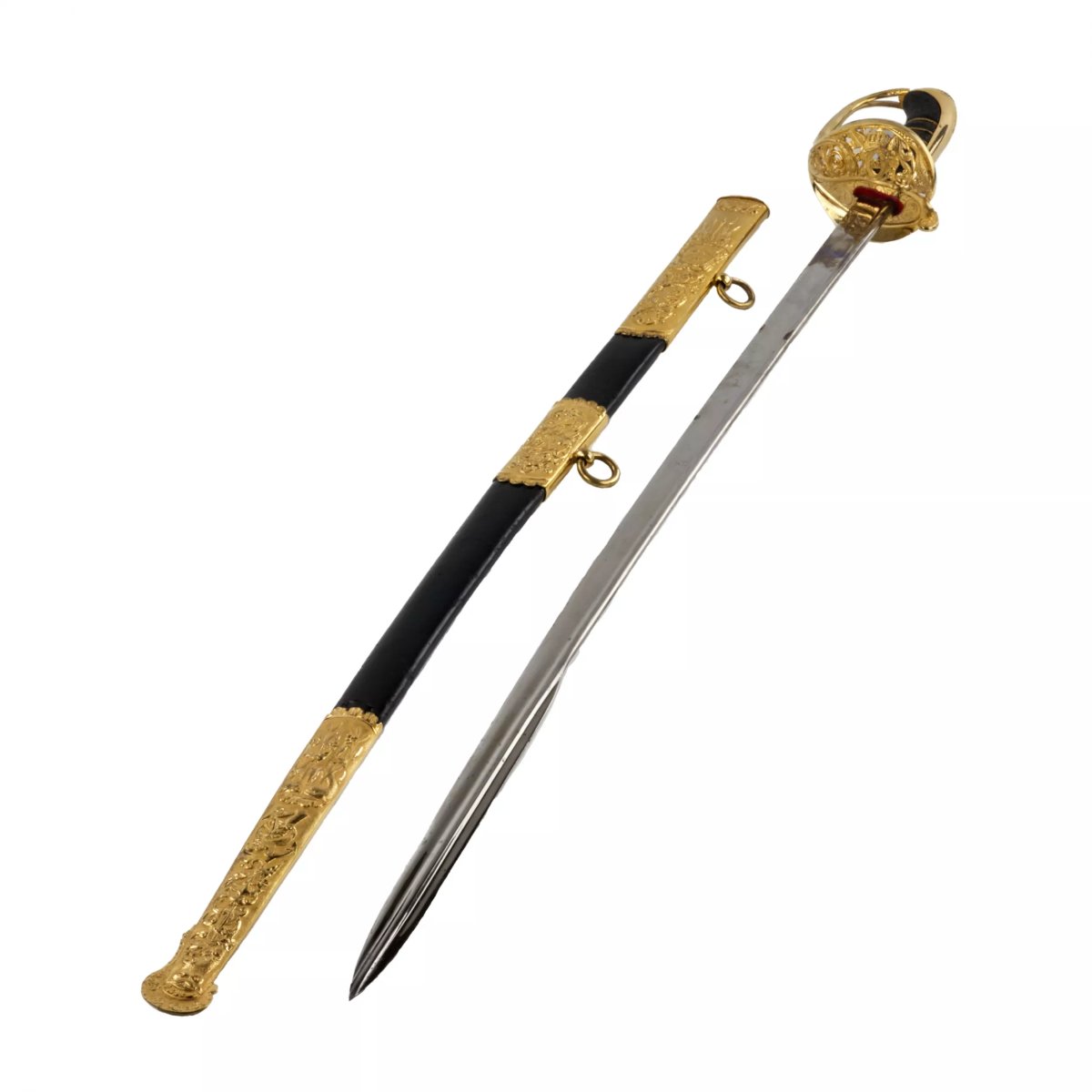 Swedish Royal Navy Officer's Saber. Sweden. Second Half Of The 19th Century